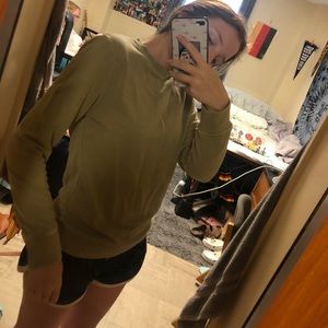 Green Crew Neck Sweatshirt